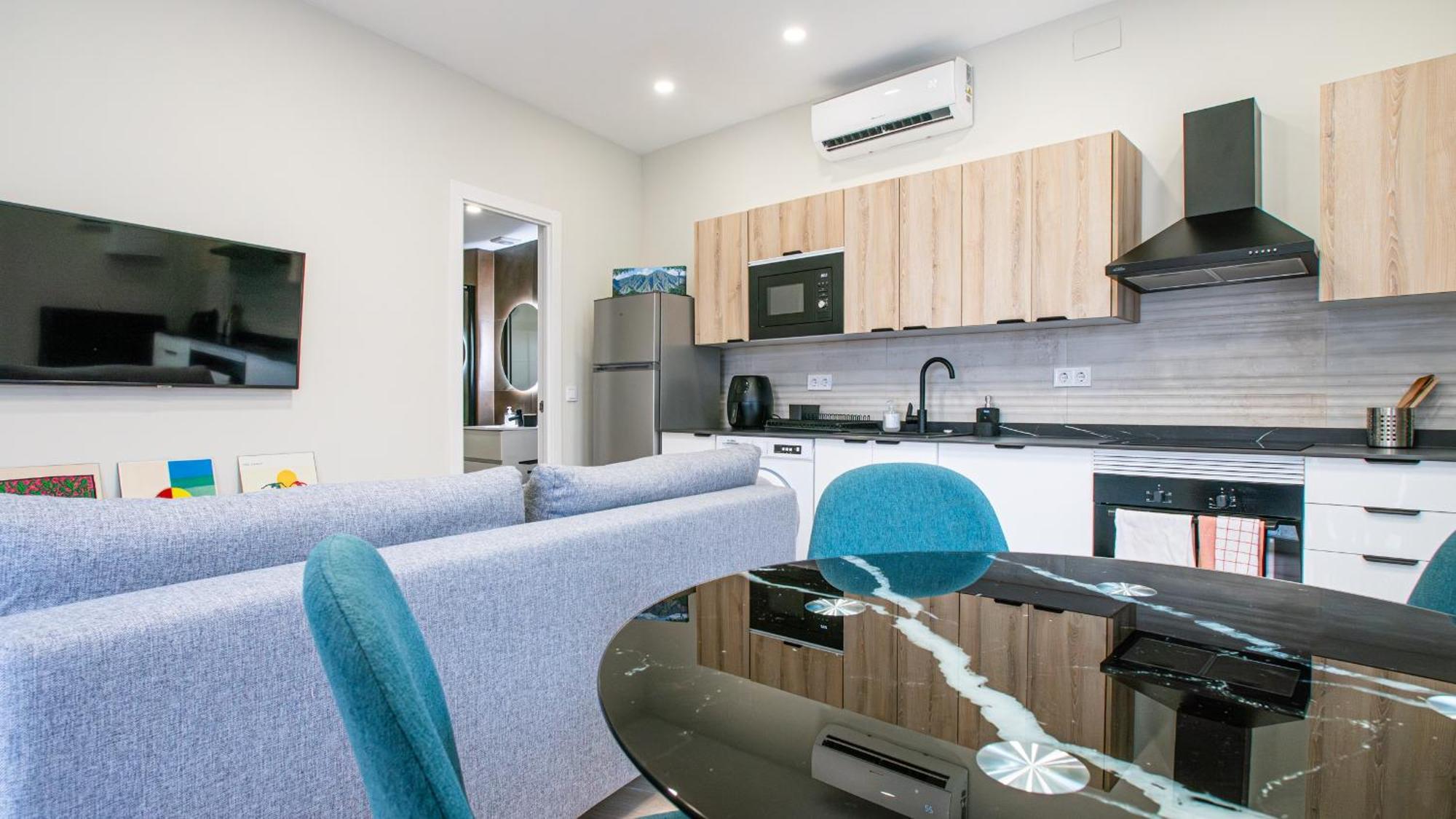 Madrid Confort Urbano 1 Dormitorio Ac Wifi Cocina Exterior photo