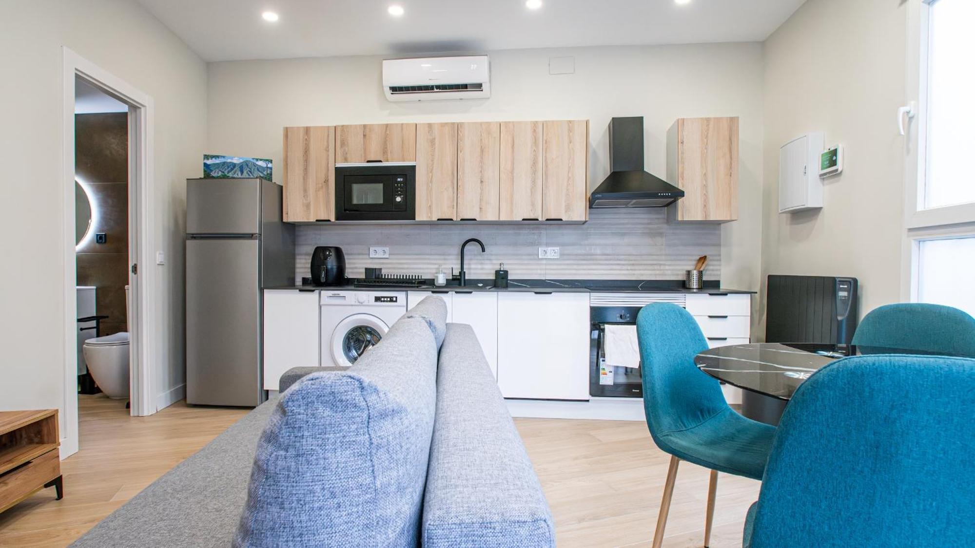 Madrid Confort Urbano 1 Dormitorio Ac Wifi Cocina Exterior photo